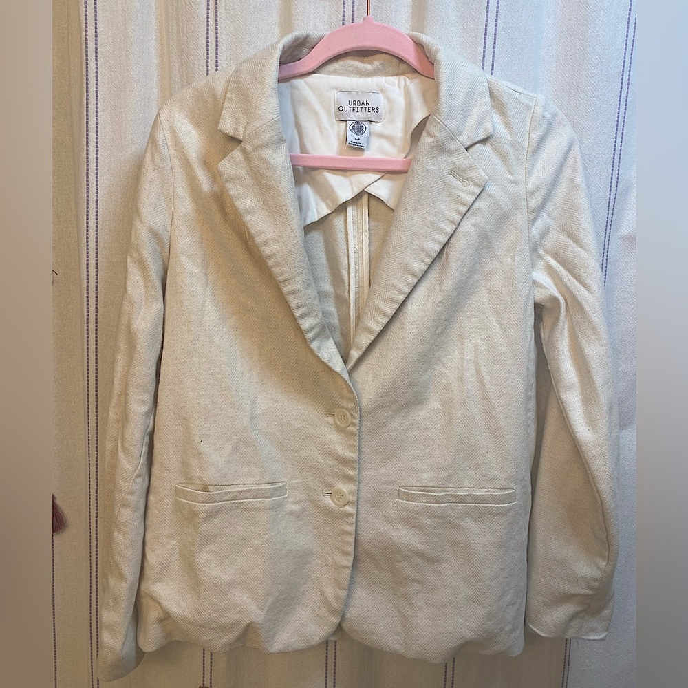 Urban outfitters relaxed fit cream blazer